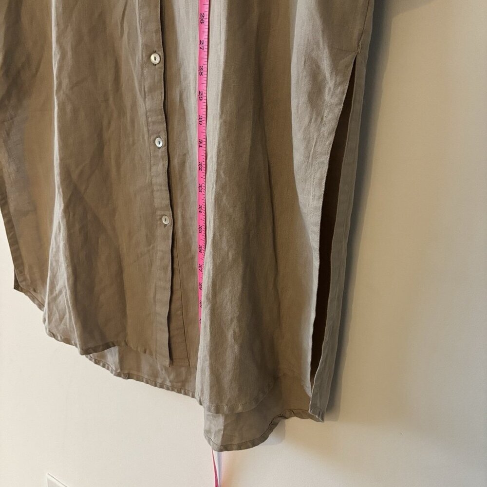 Embelish By Creative Co Linen Cotton Dress Womens L Lagenlook Peasant Cottage - Picture 11 of 16